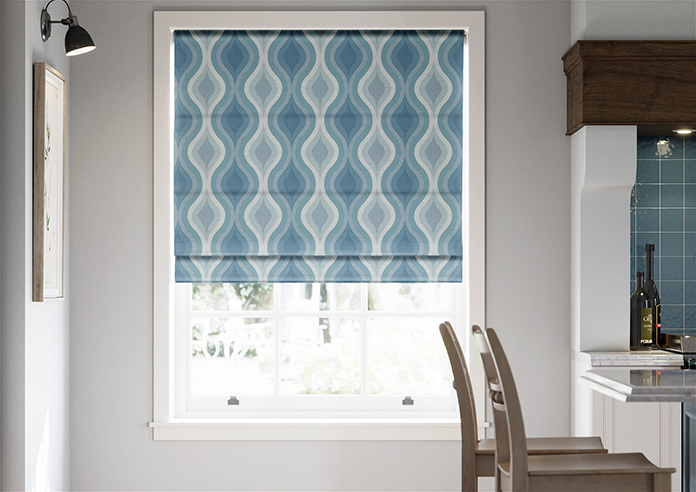 Deco, Peacock - Twist&Fit Roman Blind - Image 3